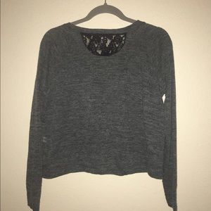 long sleeve grey victoria’s secret top